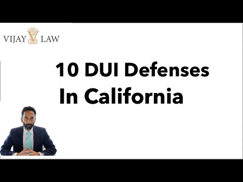 10 DUI Defenses In California